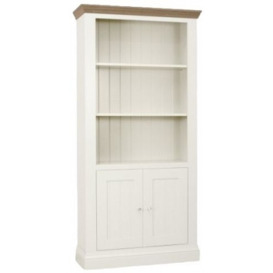 TCH Coelo 2 Door Bookcase - Oak and Painted - thumbnail 1