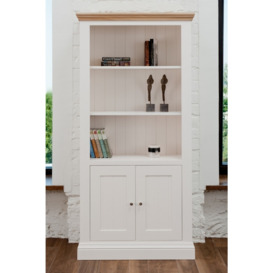 TCH Coelo 2 Door Bookcase - Oak and Painted - thumbnail 3