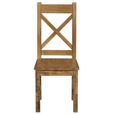 Regatta Rustic Pine Cross Back Dining Chair (Sold in Pairs)