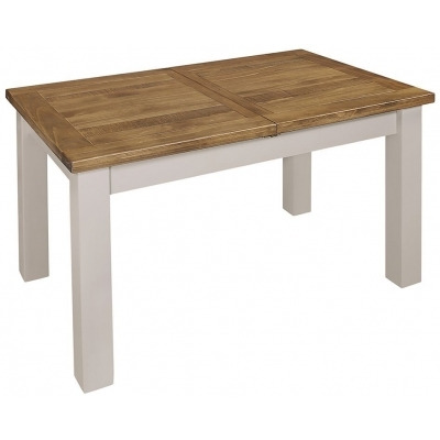 Regatta Grey Painted Pine Dining Table, Seats 4 to 6 Diners, 140cm to 180cm Extending Rectangular Top - image 1