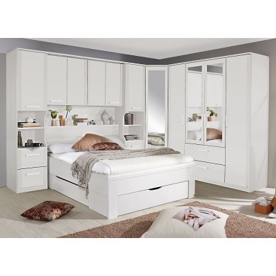 Rivera Bedroom Set with 140cm Storage Bed in Alpine White