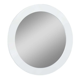 Velour White High Gloss Bedroom Mirror - thumbnail 1