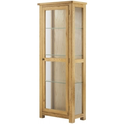 Portland Display Cabinet - Comes in Oak, Stone Painted & Ivory White Painted - image 1