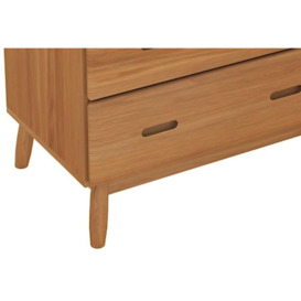 Malmo Oak 4 Over 3 Drawer Tall Chest - thumbnail 3