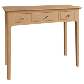 Appleby Oak 3 Drawer Dressing Table - thumbnail 3