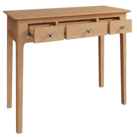 Appleby Oak 3 Drawer Dressing Table - thumbnail 2