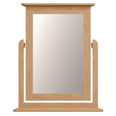 Appleby Oak Rectangular Trinket Mirror - 50cm x 60cm - image 1
