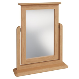 Appleby Oak Rectangular Trinket Mirror - 50cm x 60cm - thumbnail 3