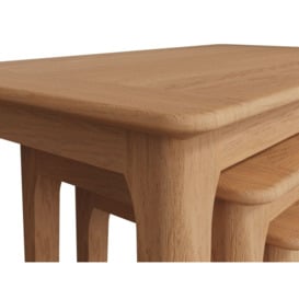 Appleby Oak Nest of 3 Tables - thumbnail 2