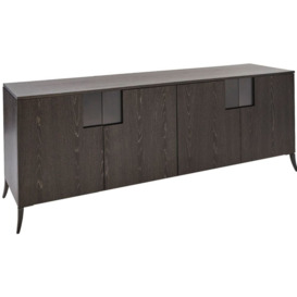 Gillmore Space Fitzroy Charcoal 4 Door Double Length Buffet Sideboard