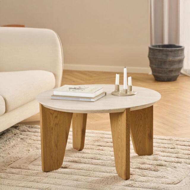 Dockland Coffee Table - Round - Oak