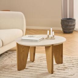 Dockland Coffee Table - Round - Oak - thumbnail 1