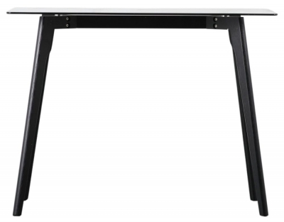 Blair Glass and Black Oak Writing Desk - image 1