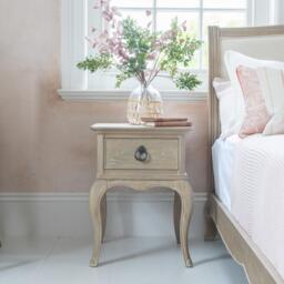 Camille Bedside Table - 1 Drawer - Grey Oak - thumbnail 1