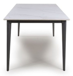 Amalfi White Ceramic 6 Seater Dining Table - thumbnail 3