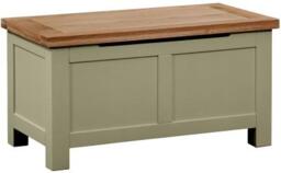 Lundy Fern Green Painted Blanket Box