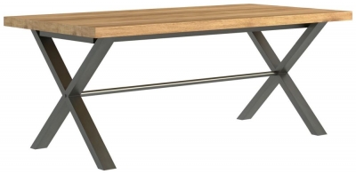 Fusion 190cm Oak Dining Table - 6 Seater - image 1