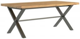 Fusion 190cm Oak Dining Table - 6 Seater - thumbnail 1
