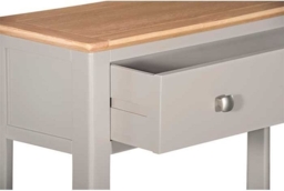 Lowell Grey and Oak Console Table with 1 Drawer - thumbnail 2
