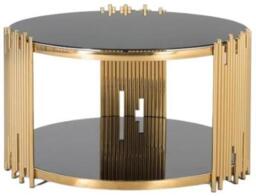 Aimba Stainless Steel and Tempered Glass Coffee Table