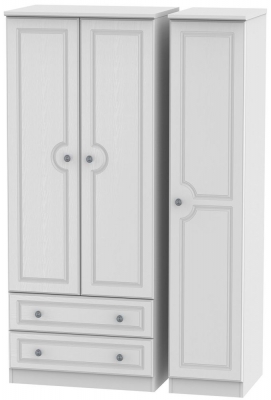 Pembroke White 3 Door 2 Left Drawer Wardrobe - image 1