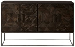 Saira Mango Wood Carved 4 Door Medium Sideboard