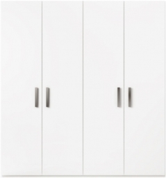 Modern Mara White Italian 4 Door Wardrobe - thumbnail 1