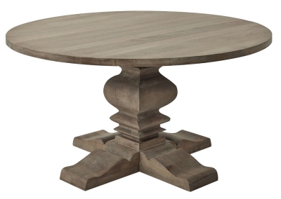 Hill Interiors Copgrove Wooden Pedestal 6 Seater Dining Table, 150cm Round Top - image 1
