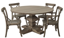 Hill Interiors Copgrove Wooden Pedestal 6 Seater Dining Table, 150cm Round Top - thumbnail 3