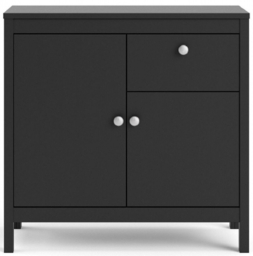 Junee Black 2 Door Small Sideboard