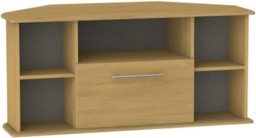 Sherwood Modern Oak 1 Drawer Corner TV Unit