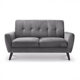 Monza Grey Fabric 2 Seater Sofa - thumbnail 2