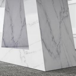 Milan Dining Table - White Marble - Sizes Available - thumbnail 4