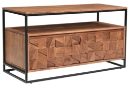 Axis Acacia Wood 103cm TV Unit - Geomatric - thumbnail 3