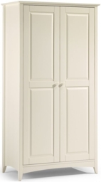 Cameo Stone White Pine 2 Door Wardrobe - thumbnail 2