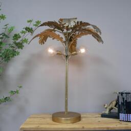 Gold Palm Tree Table Lamp - thumbnail 1