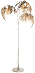 Antique Silver Palm Leaf Floor Lamp - thumbnail 2