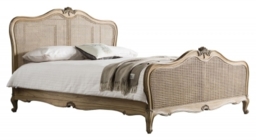 Chic Weathered Cane 6ft Queen Size Bed - thumbnail 1