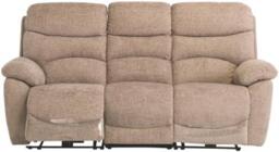 Layla Sand Fabric 3 Seater Electric Recliner Sofa