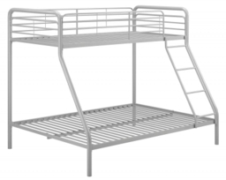 Soto Single over Double Bunk Bed in Grey - 4034117UK