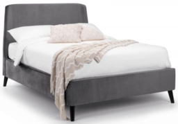 Frida Grey Fabric Bed - Sizes Available
