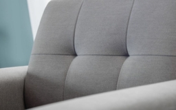 Monza Grey Linen Fabric 2 Seater Sofa - thumbnail 2