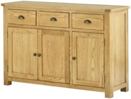 Portland Oak Medium 3 Door Sideboard - thumbnail 1