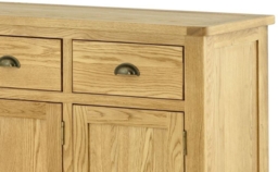Portland Oak Medium 3 Door Sideboard - thumbnail 2