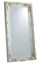 Carved Louis Cream Leaner Rectangular Mirror - 89.5cm x 175.5cm - thumbnail 1