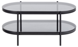 Bayonne Glass Oval 95cm Coffee Table