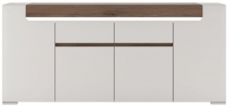 Macquarie White Gloss 190cm Extra Large Sideboard - 4 Doors