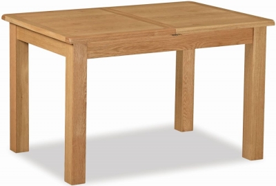 Salisbury Lite Natural Oak Dining Table, 120cm-165cm Rectangular Extending Top, Seats 4 to 6 Diners - image 1