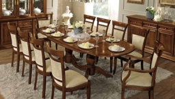 Camel Treviso Day Cherry Wood Italian Extending Dining Table and Chairs - thumbnail 2