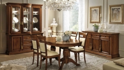 Camel Treviso Day Cherry Wood Italian Extending Dining Table and Chairs - thumbnail 3